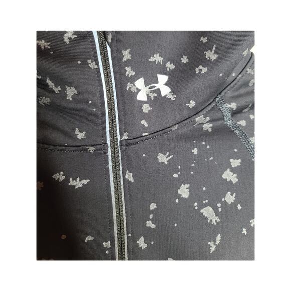 Under Armour UA cold gear grey long sleeve 1/2 half zip pullover jacket - small - Picture 2 of 5